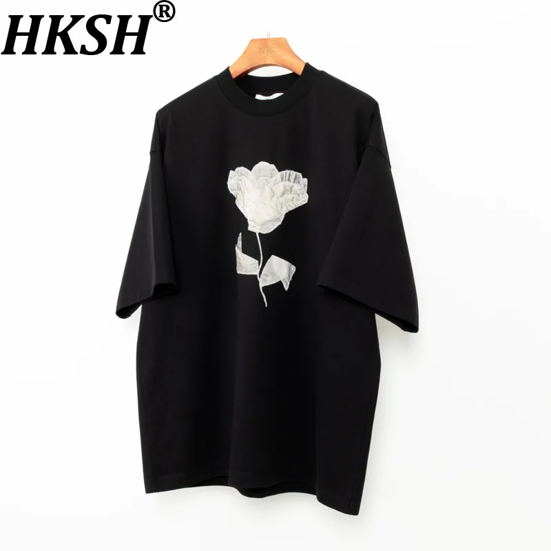 Мужская футболка HKSH: Новинка лета, модная, с вышивкой, круглым вырезом, коротким рукавом, свободного кроя, в стиле Dark Punk, HK21964
Мужская футболка HKSH: Новинка лета, модная, с вышивкой, круглым вырезом, коротким рукавом, свободного кроя, в стиле Dark Punk, HK21964