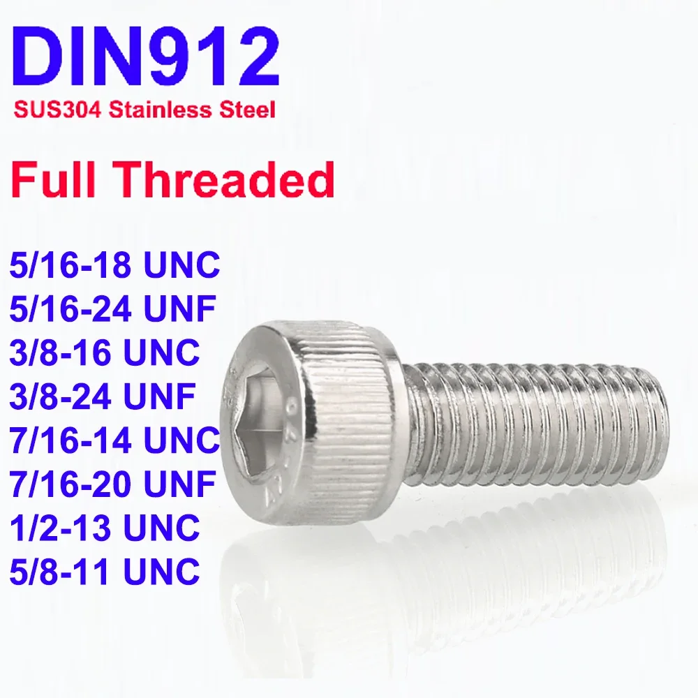 DIN912 5/16 3/8 7/16 1/2 5/8 UNC UNF Резьба SUS304 A2 Болты с шестигранной головкой из нержавеющей стали с накатанной головкой Винты с шестигранной головкой
DIN912 5/16 3/8 7/16 1/2 5/8 UNC UNF Резьба SUS304 A2 Болты с шестигранной головкой из нержавеющей стали с накатанной головкой Винты с шестигранной головкой