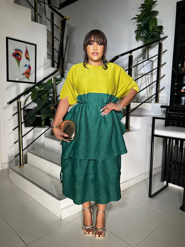 ANLAN Fashion Pleated 2 Piece Set Women Contrast Color Tops + Sleeveless Dresses Casual 2025 Summer New Clothing 5AN9801
ANLAN Fashion Pleated 2 Piece Set Women Contrast Color Tops + Sleeveless Dresses Casual 2025 Summer New Clothing 5AN9801