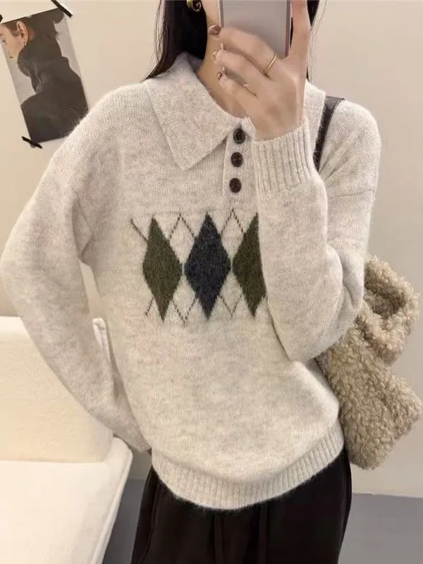 Женский теплый шерстяной свитер Ele с длинным рукавом, свободный крой, повседневная верхняя одежда, защита от старения
Женский теплый шерстяной свитер Ele с длинным рукавом, свободный крой, повседневная верхняя одежда, защита от старения