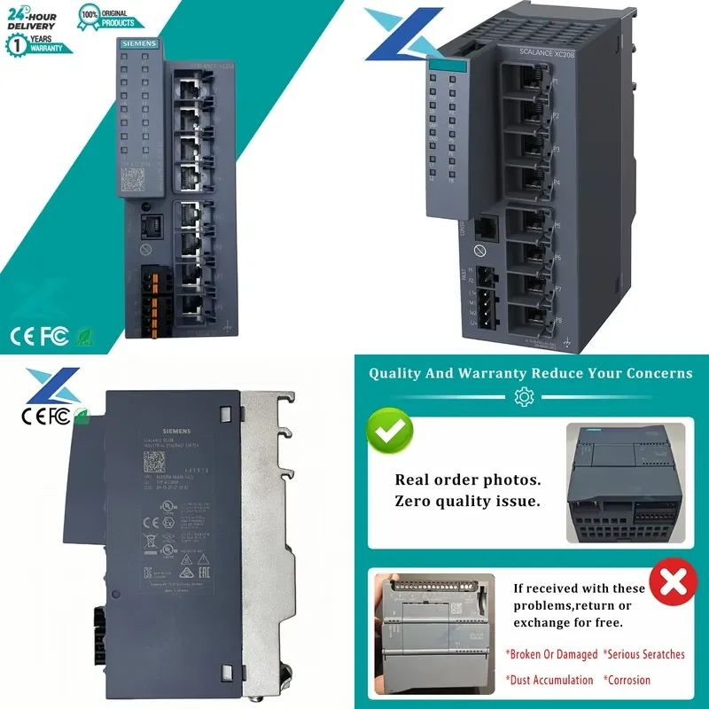 New Original 6GK5208-0BA00-2AC2 SCALANCE XC208 Industrial Ethernet Switch RJ45 Network Switch
New Original 6GK5208-0BA00-2AC2 SCALANCE XC208 Industrial Ethernet Switch RJ45 Network Switch