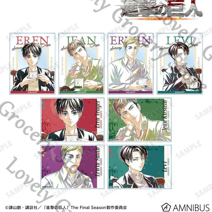 Anime Shingeki No Kyojin Levi Ackerman Eren Jaeger Attack on Titan Jean Kirstein Erwin Smith Cosplay Acrylic Card Lesser Calorie
Anime Shingeki No Kyojin Levi Ackerman Eren Jaeger Attack on Titan Jean Kirstein Erwin Smith Cosplay Acrylic Card Lesser Calorie