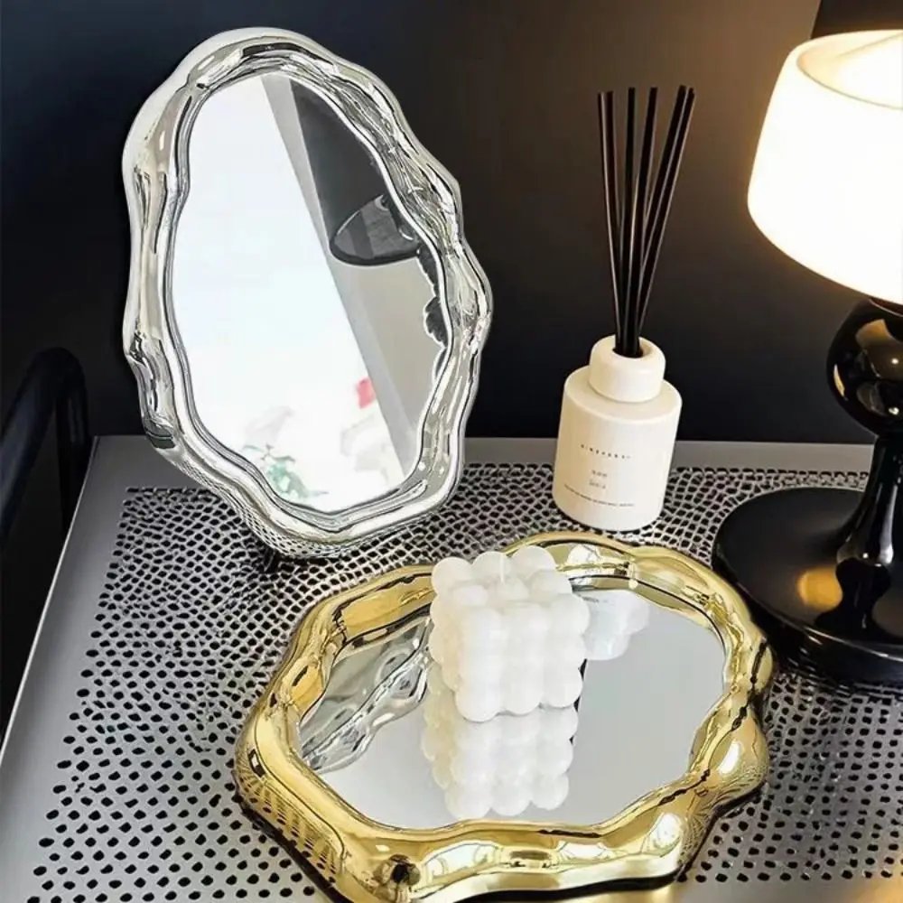 Simple INS Irregular Standing Mirror Light Luxury Folding Desktop Makeup Mirror Clear Decorative Clouds Vanity Mirror Home Decor
Simple INS Irregular Standing Mirror Light Luxury Folding Desktop Makeup Mirror Clear Decorative Clouds Vanity Mirror Home Decor