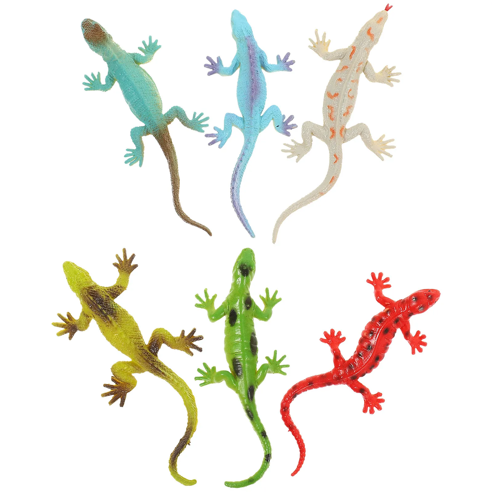 6Pcs Realistic Plastic Lizard Figures Lifelike Postures Bright Colors for Kids Bonsai Desktop Prank Decor
6Pcs Realistic Plastic Lizard Figures Lifelike Postures Bright Colors for Kids Bonsai Desktop Prank Decor