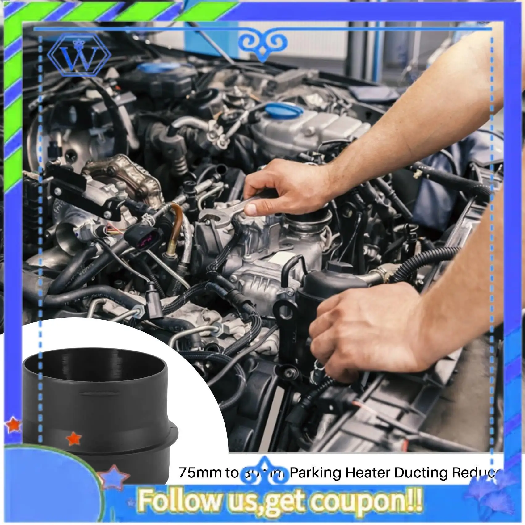 M46K-75Mm To 80Mm Parking Heater Ducting Reducer Connector Air Heater Duct Pipe Reducer Adapter Converter For Eberspacher
M46K-75Mm To 80Mm Parking Heater Ducting Reducer Connector Air Heater Duct Pipe Reducer Adapter Converter For Eberspacher
