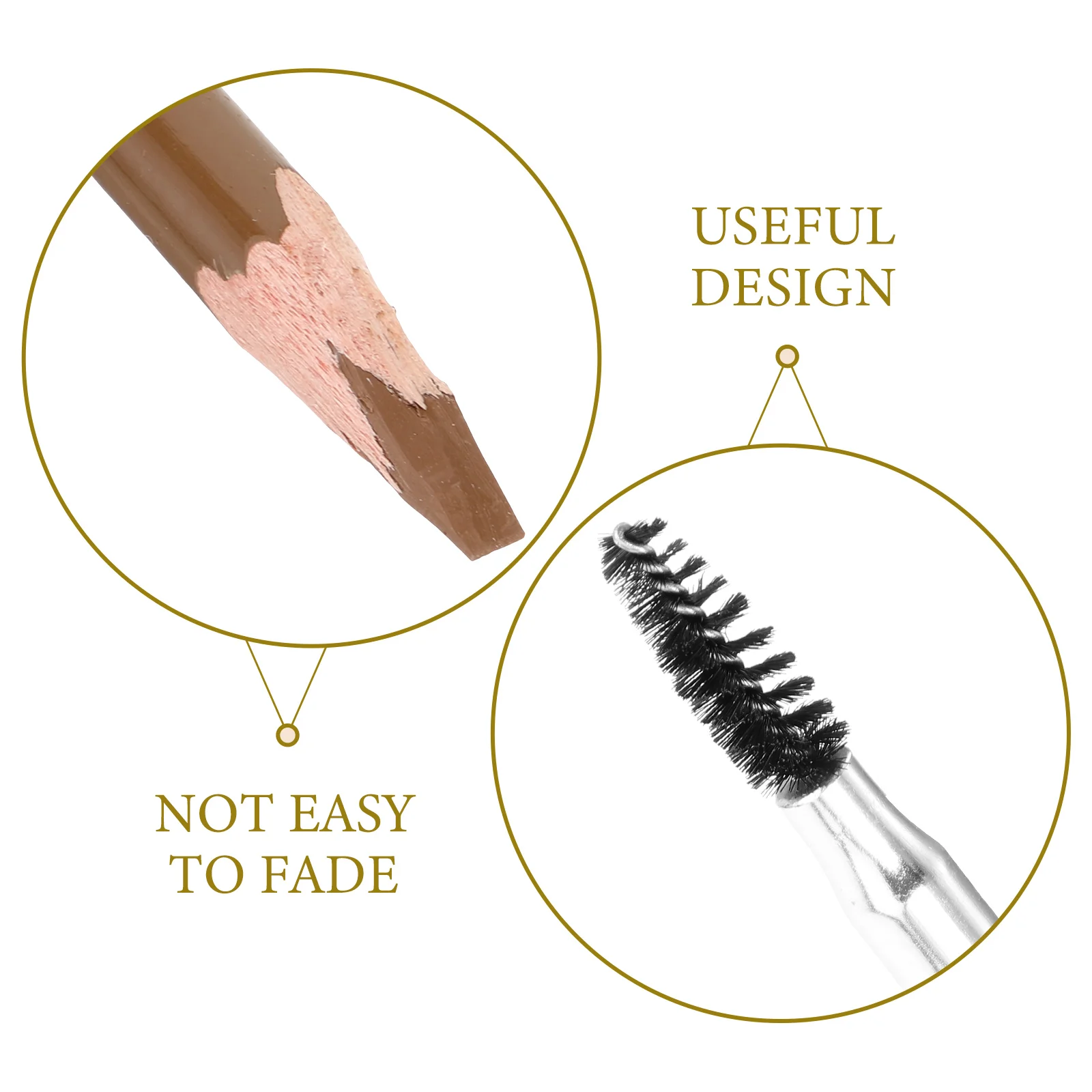 Wooden Eyebrow Pencil Waterproof Sweat Proof Long Lasting Fine Tip Dual Head Brown Women Makeup Brow Shaper Precision strokes
Wooden Eyebrow Pencil Waterproof Sweat Proof Long Lasting Fine Tip Dual Head Brown Women Makeup Brow Shaper Precision strokes