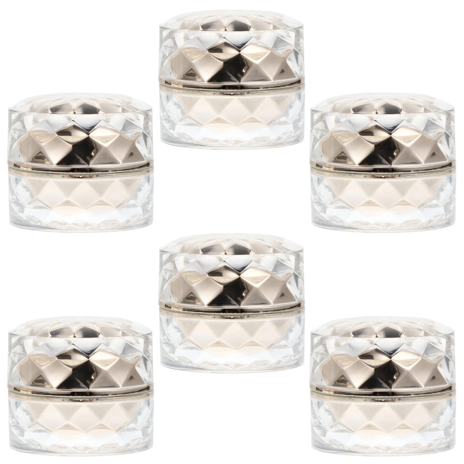 6Pcs 5G Refillable Acrylic Jars Travel Size Cream Containers Small Leakproof Sample Storage Boxes for Face Cream Lip
6Pcs 5G Refillable Acrylic Jars Travel Size Cream Containers Small Leakproof Sample Storage Boxes for Face Cream Lip