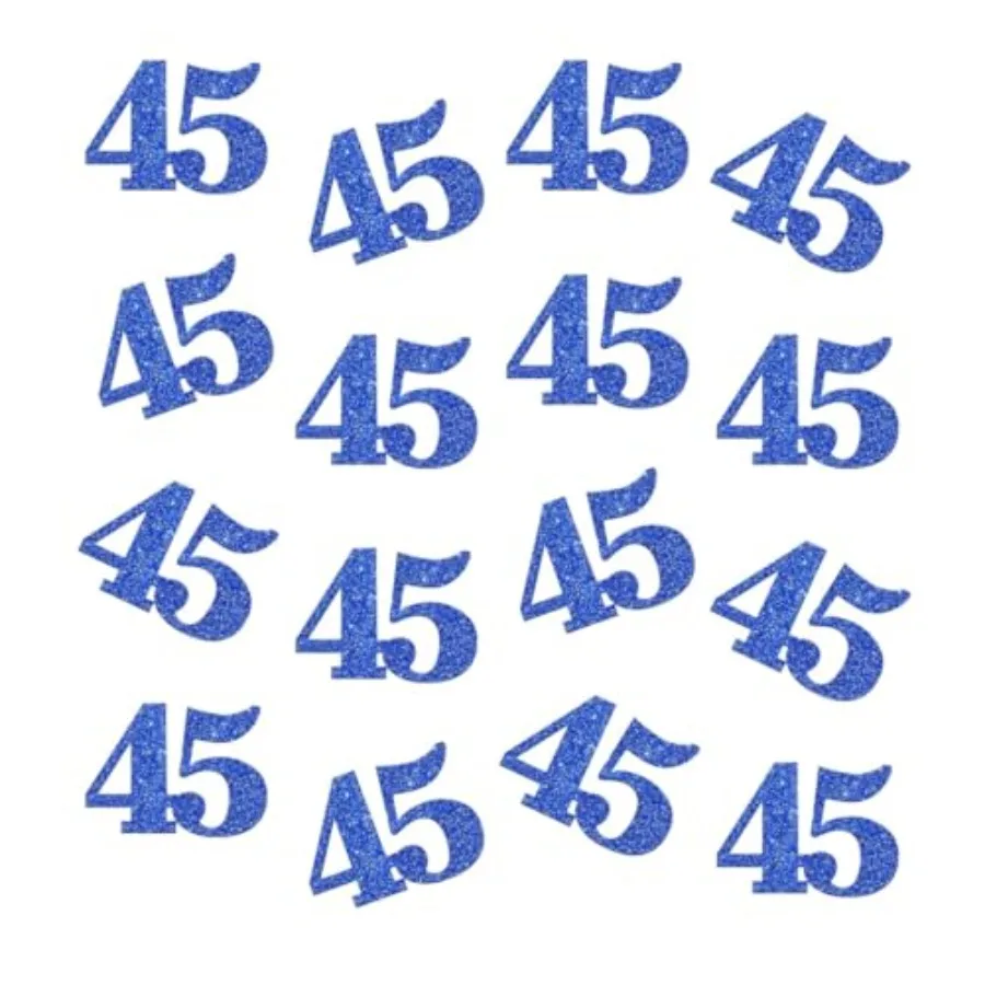 Double Side Blue Glitter Paper Numbrer 45 Confetti 45 Paper Scatter Table Confetti for 45th Birthday Party 45th Anniversary Par
Double Side Blue Glitter Paper Numbrer 45 Confetti 45 Paper Scatter Table Confetti for 45th Birthday Party 45th Anniversary Par