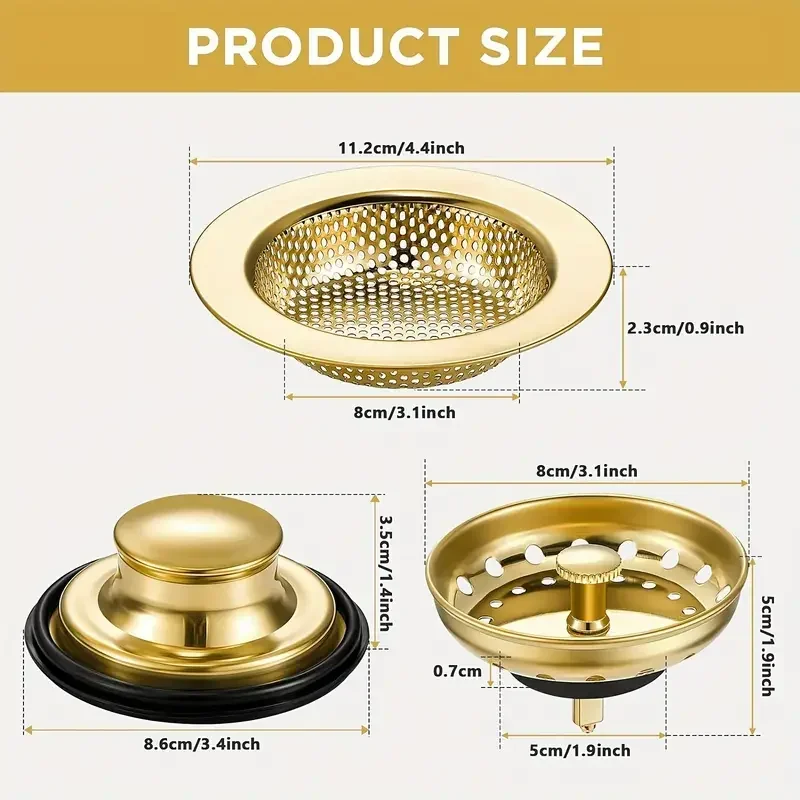 Kitchen Sink Drain Strainer,Mesh Filter Net for Wash Basin, Sink Drain Catcher and Leak Stopper, Food Waste Trap
Kitchen Sink Drain Strainer,Mesh Filter Net for Wash Basin, Sink Drain Catcher and Leak Stopper, Food Waste Trap