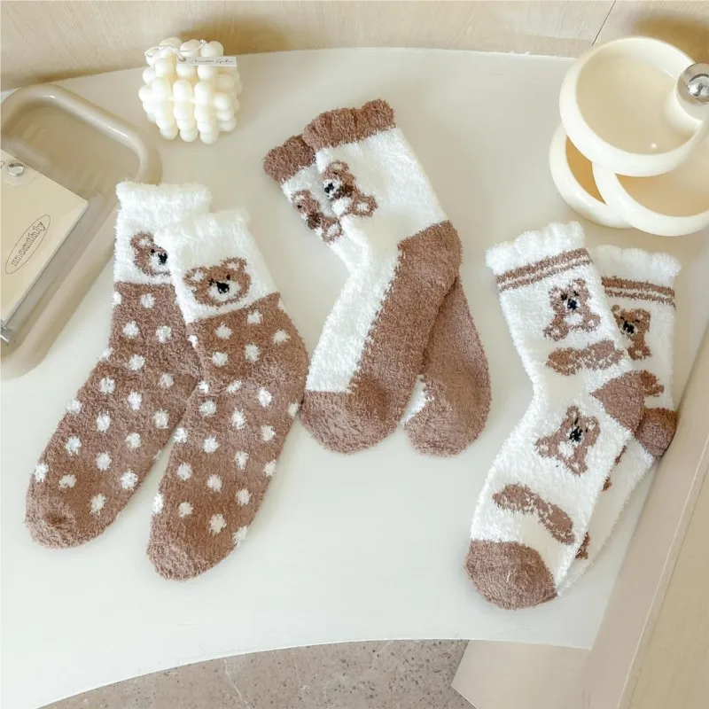 Autumn Winter Sleeping Socks Home Coral Velvet Middle Tube Thick Warm Floor Sock Women's Cashmere Plush Warm Comfort Stockings
Autumn Winter Sleeping Socks Home Coral Velvet Middle Tube Thick Warm Floor Sock Women's Cashmere Plush Warm Comfort Stockings