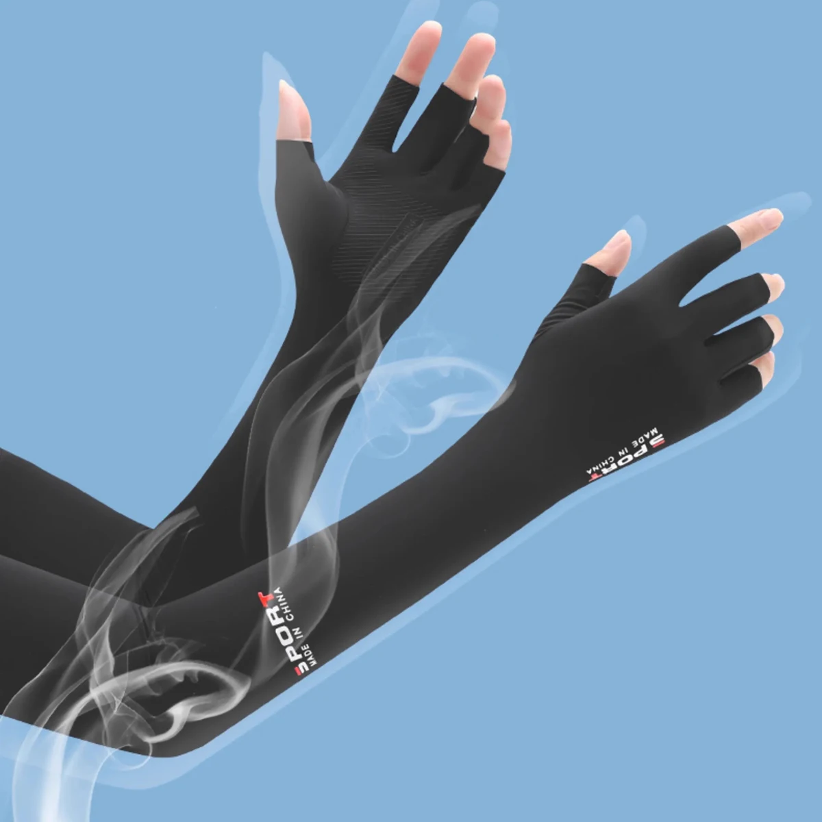 Stay Cool & Protected: Breathable Ice Silk Arm Sleeves with Thumb Holes Sun Protection for Men & Women Perfect for Sports Hiking 
Stay Cool & Protected: Breathable Ice Silk Arm Sleeves with Thumb Holes Sun Protection for Men & Women Perfect for Sports Hiking