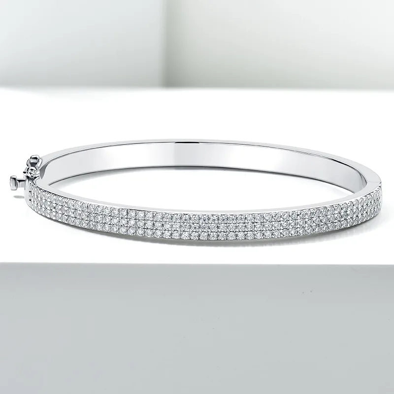 Solid Silver White Gold Plated Full Pave Bracelet, Lab Grown Diamond Alternative Cuff, Unisex Cubic Zirconia Jewelry
Solid Silver White Gold Plated Full Pave Bracelet, Lab Grown Diamond Alternative Cuff, Unisex Cubic Zirconia Jewelry