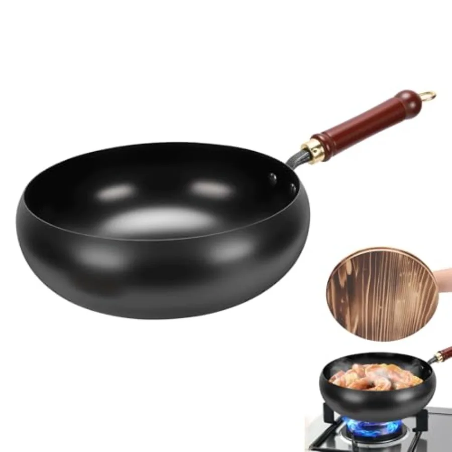 Suntuup Japanese Iron Pan 28cm Cast Iron Wok with Spatula 2 Covers to Choose From for Pots On Electric Stoves/Induction Cookers
Suntuup Japanese Iron Pan 28cm Cast Iron Wok with Spatula 2 Covers to Choose From for Pots On Electric Stoves/Induction Cookers