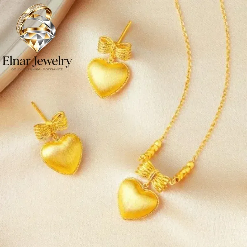 Elnar Jewelry Luxury 24K 9999 Pure Gold real gold Bow Earrings 520 Love Necklace Brushed Love Stud Earrings for Women
Elnar Jewelry Luxury 24K 9999 Pure Gold real gold Bow Earrings 520 Love Necklace Brushed Love Stud Earrings for Women