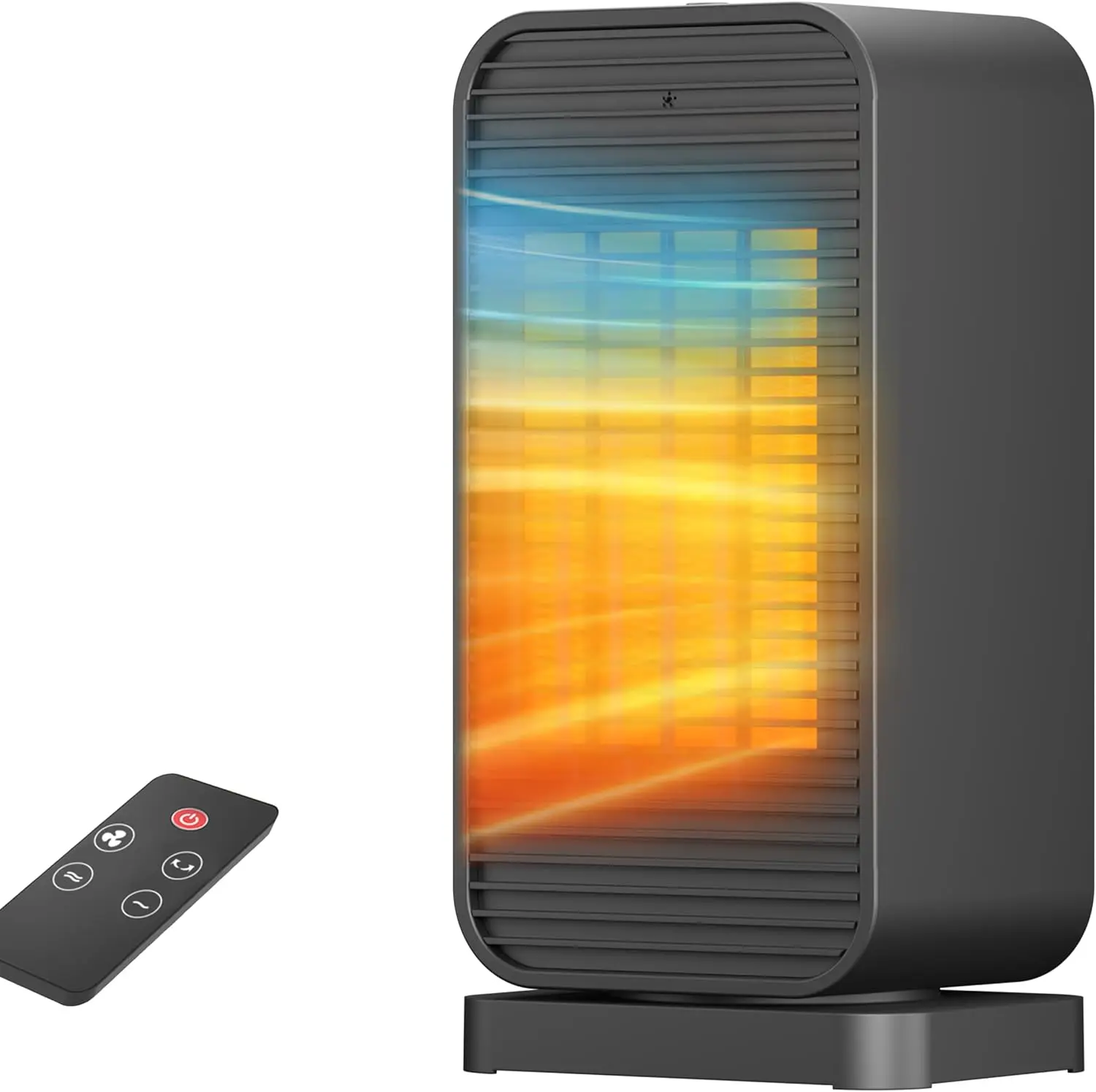 Mini Portable Electric Space Heater with Remote, 1500W PTC Ceramic, 50° Swing, for Office, Bedroom, Bathroom
Mini Portable Electric Space Heater with Remote, 1500W PTC Ceramic, 50° Swing, for Office, Bedroom, Bathroom