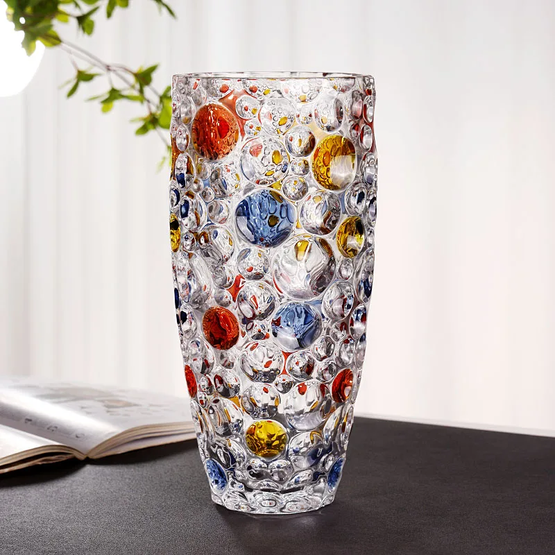 Light luxury painted bubble crystal glass vase flower arrangement ornament living room advanced sense transparent water flower v
Light luxury painted bubble crystal glass vase flower arrangement ornament living room advanced sense transparent water flower v