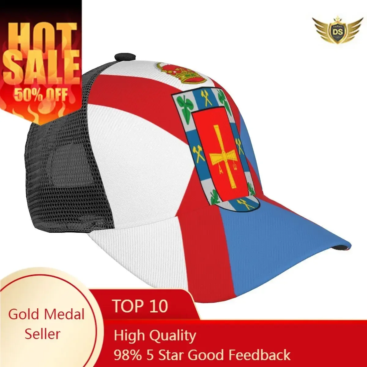 Unisex Cap Casual Mesh Baseball Cap El Bierzo Flag Adjustable Snapback Hat For Hip Hop Trucker Cap
Unisex Cap Casual Mesh Baseball Cap El Bierzo Flag Adjustable Snapback Hat For Hip Hop Trucker Cap