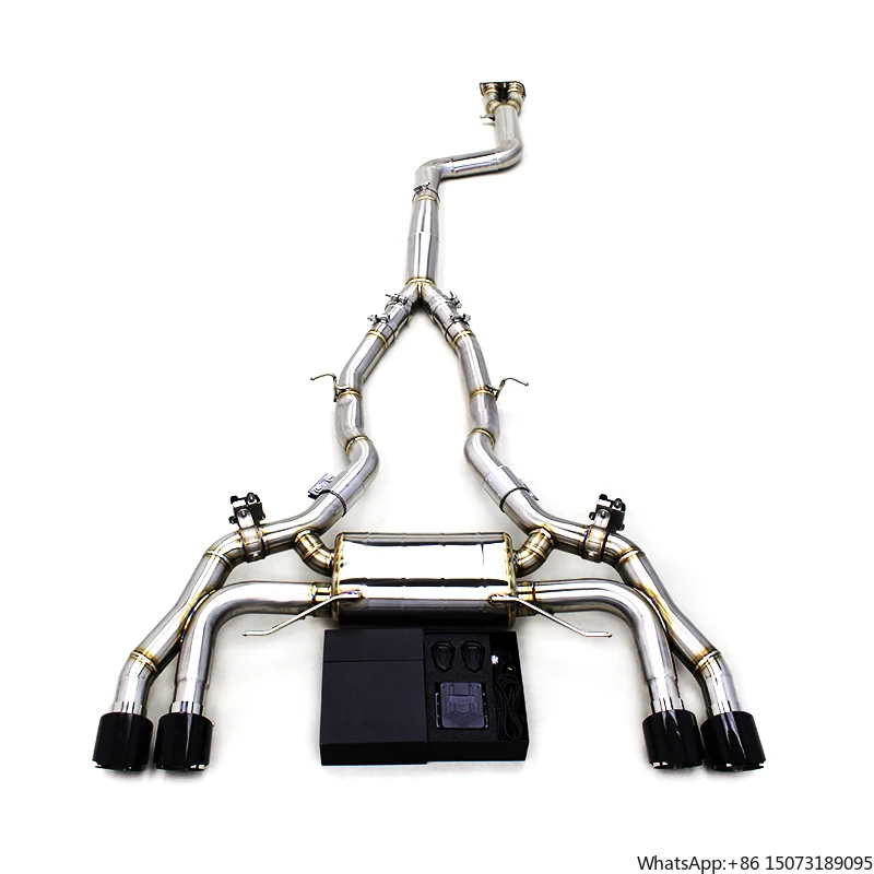 OEM for X3m X4m X5m X6m F95 F96 F97 F98 Valvetronic Catback Exhaust System Stainless Steel Carbon Fiber Tips Muffler Valved
OEM for X3m X4m X5m X6m F95 F96 F97 F98 Valvetronic Catback Exhaust System Stainless Steel Carbon Fiber Tips Muffler Valved