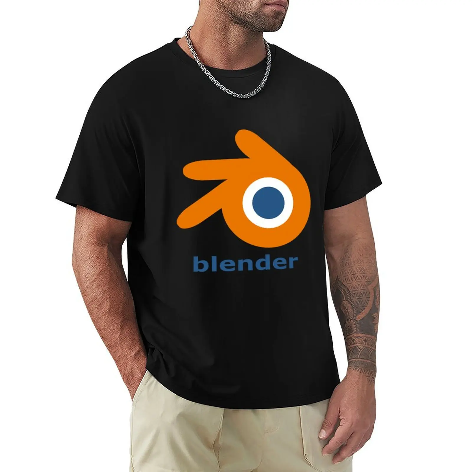 Blender 3D Logo T-Shirt Vintage Print Crew Neck Tee
Blender 3D Logo T-Shirt Vintage Print Crew Neck Tee
