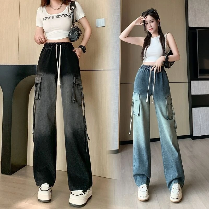 Womens Baggy Cargo Jeans Straight Leg Denim Spring 2026 Tied Rope Belt Stretchy Waist Comfortable Casual Trousers
Womens Baggy Cargo Jeans Straight Leg Denim Spring 2026 Tied Rope Belt Stretchy Waist Comfortable Casual Trousers