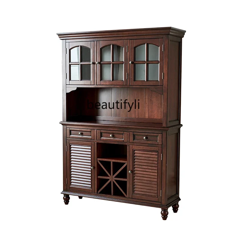 American dining side cherry wood tea retro style living room storage cabinet 
American dining side cherry wood tea retro style living room storage cabinet