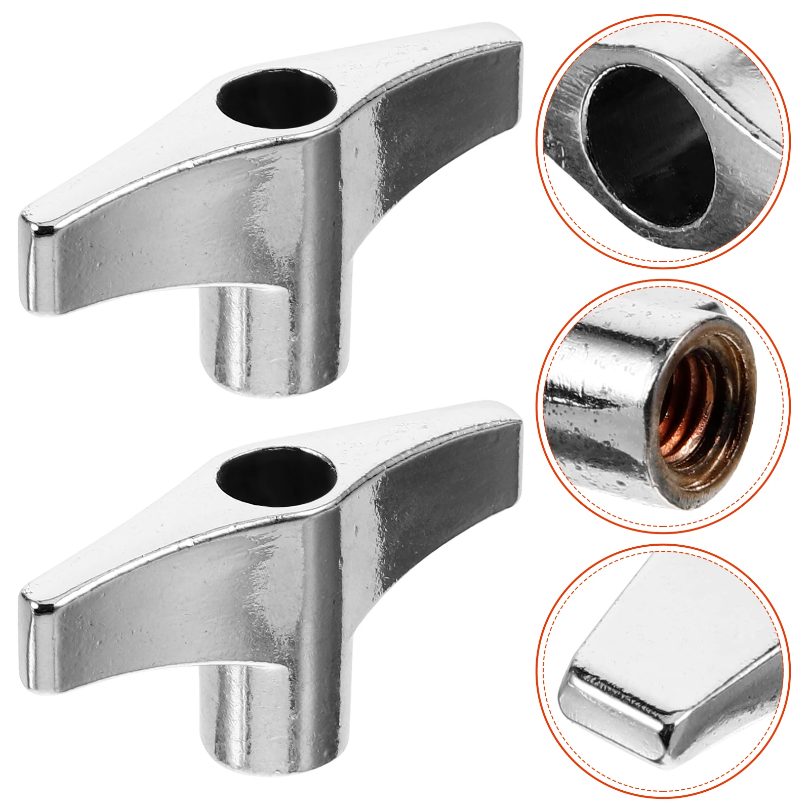 2Pcs Drum Key 6mm Single Screw Head Replacement Nuts Silver Plated Tuning Tool for Drums Percussion Instruments
2Pcs Drum Key 6mm Single Screw Head Replacement Nuts Silver Plated Tuning Tool for Drums Percussion Instruments
