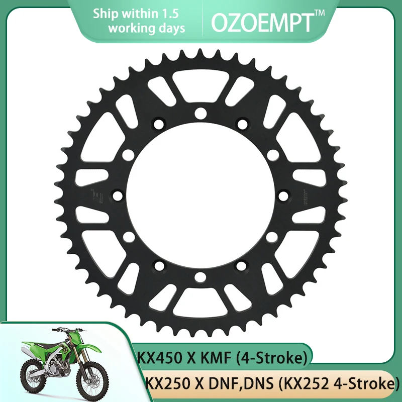 OZOEMPT 520-51T Motorcycle Rear Sprocket Apply to KX250 X DNF,DNS,DMF,DPF (KX252 4-Stroke) KX450 X KMF,KNF, KNS (4-Stroke)
OZOEMPT 520-51T Motorcycle Rear Sprocket Apply to KX250 X DNF,DNS,DMF,DPF (KX252 4-Stroke) KX450 X KMF,KNF, KNS (4-Stroke)