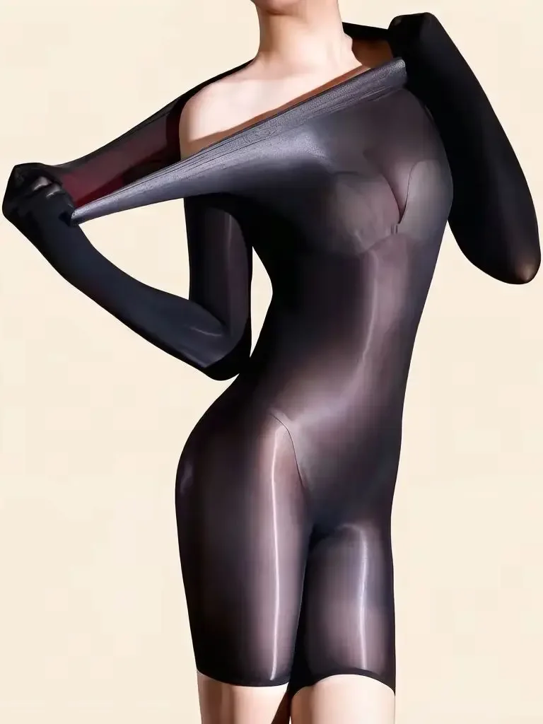 Sexy WOmen 5D Thin Oil Shiny Smooth Bodysuit Gloves Sleeve Sexy Tights Elastic Yoga Shaping Unisex Playsuit Maid Leotard
Sexy WOmen 5D Thin Oil Shiny Smooth Bodysuit Gloves Sleeve Sexy Tights Elastic Yoga Shaping Unisex Playsuit Maid Leotard
