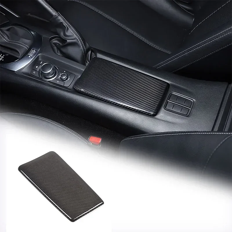 For Mazda MX-5 2016-2024 Real carbon fiber car center console armrest box decorative cover sticker car interior accessories 
For Mazda MX-5 2016-2024 Real carbon fiber car center console armrest box decorative cover sticker car interior accessories