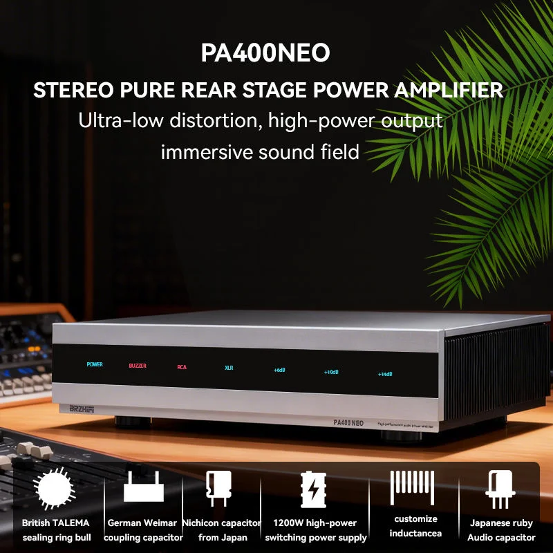 Цифровой усилитель мощности Weiliang Audio PA400 NEO: стереофонический, с ультранизким уровнем искажений, высокой выходной мощностью, для оконечной ступени
Цифровой усилитель мощности Weiliang Audio PA400 NEO: стереофонический, с ультранизким уровнем искажений, высокой выходной мощностью, для оконечной ступени