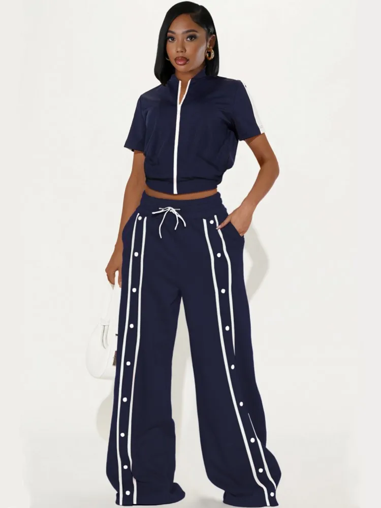 2 Piece Women Sets 2025 New Arrival Summer Autumn Matching Sets Two Pieces Sets Top And Wide Leg Pants Suits Outfits Clothing
2 Piece Women Sets 2025 New Arrival Summer Autumn Matching Sets Two Pieces Sets Top And Wide Leg Pants Suits Outfits Clothing