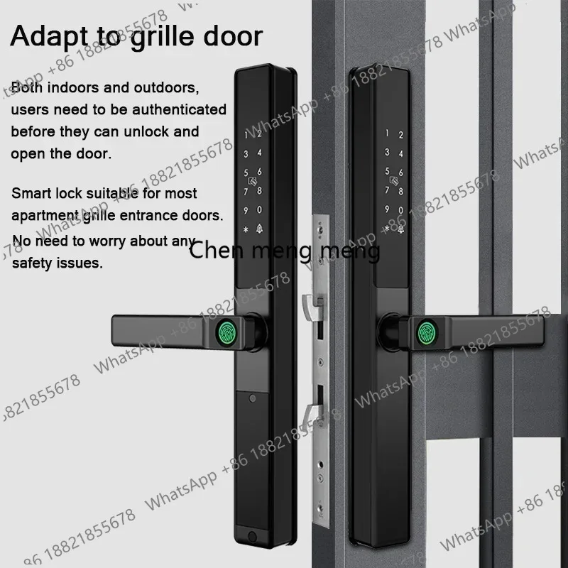 Double-Side Waterproof Smart Door Lock Fingerprint Password Card Tuya App Bridge-Cut For Outdoor Pull Push Sliding Grille Door
Double-Side Waterproof Smart Door Lock Fingerprint Password Card Tuya App Bridge-Cut For Outdoor Pull Push Sliding Grille Door
