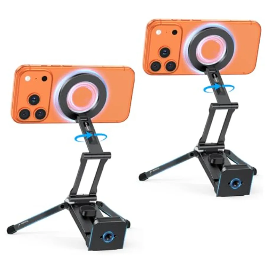 360 Rotating MagSafe Tripod with 1/4 Screw Arca Adjustable Magnetic Phone Tripod for iPhone 17/16/15 Pro Max Air Fold Selfie St
360 Rotating MagSafe Tripod with 1/4 Screw Arca Adjustable Magnetic Phone Tripod for iPhone 17/16/15 Pro Max Air Fold Selfie St