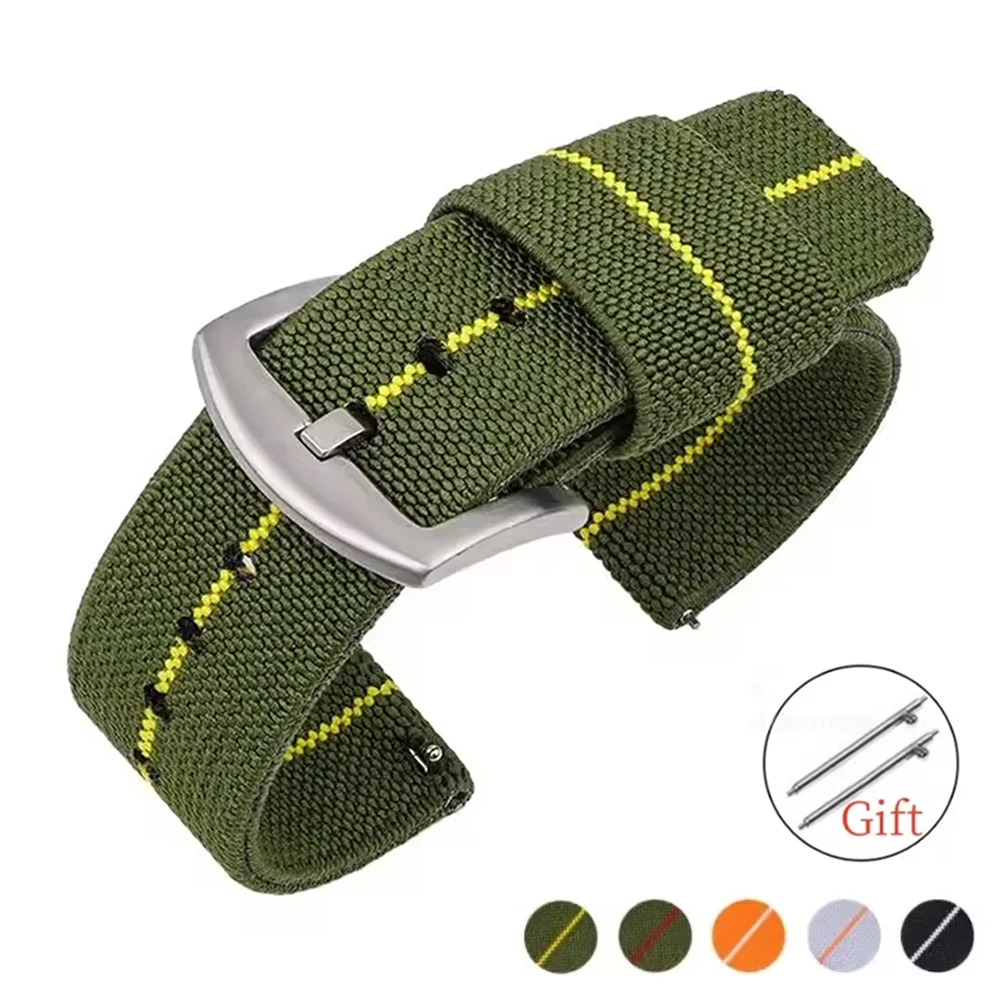 Nylon Watch Strap 22mm 20mm for Seiko Army Military Woven Elastic Strap Fast Release Wristband Men's Sport Watch Bands for Omega
Nylon Watch Strap 22mm 20mm for Seiko Army Military Woven Elastic Strap Fast Release Wristband Men's Sport Watch Bands for Omega