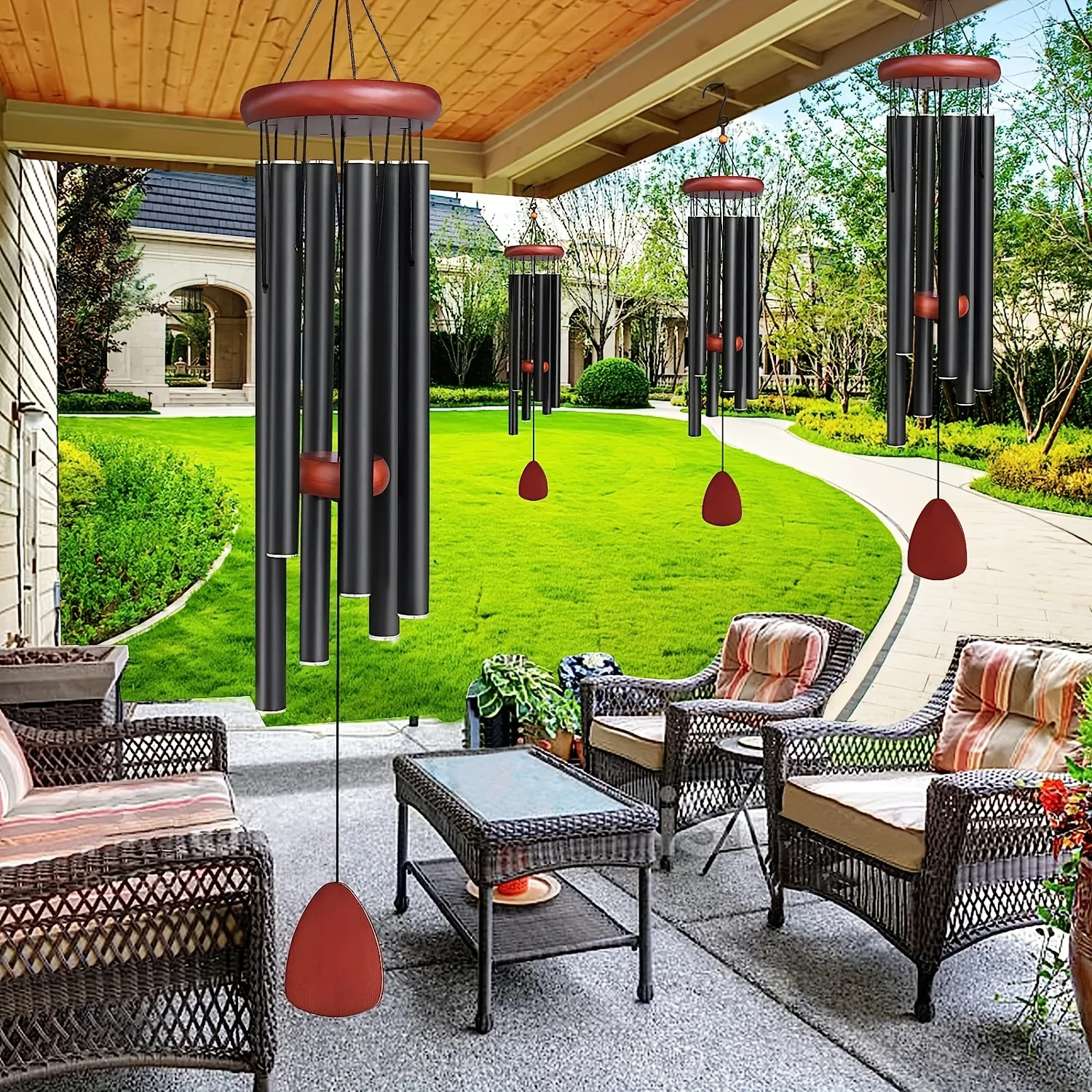Hanging Wind Chimes With Aluminum Tubes, Soothing Melody Commemorative Wind Chime Hanging Ornament, Wind Chimes Crafts For Outsi
Hanging Wind Chimes With Aluminum Tubes, Soothing Melody Commemorative Wind Chime Hanging Ornament, Wind Chimes Crafts For Outsi
