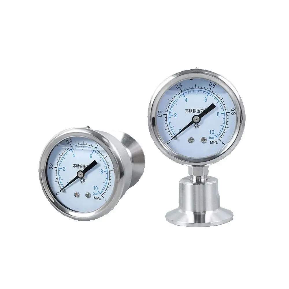 Sanitary Stainless Steel Diaphragm Pressure Gauge 16bar 0-0.1 Mpa - 0.1-1 Mpa
Sanitary Stainless Steel Diaphragm Pressure Gauge 16bar 0-0.1 Mpa - 0.1-1 Mpa