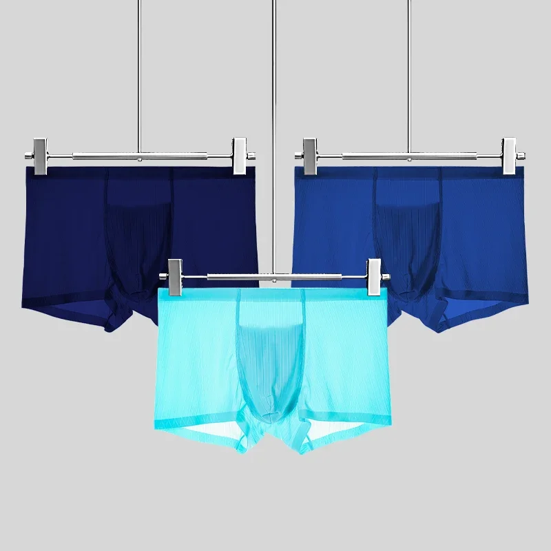 3PC Men's underwear, men's ice silk modal thin, seamless, breathable briefs, men's leggings, antibacterial quad-corner shorts
3PC Men's underwear, men's ice silk modal thin, seamless, breathable briefs, men's leggings, antibacterial quad-corner shorts
