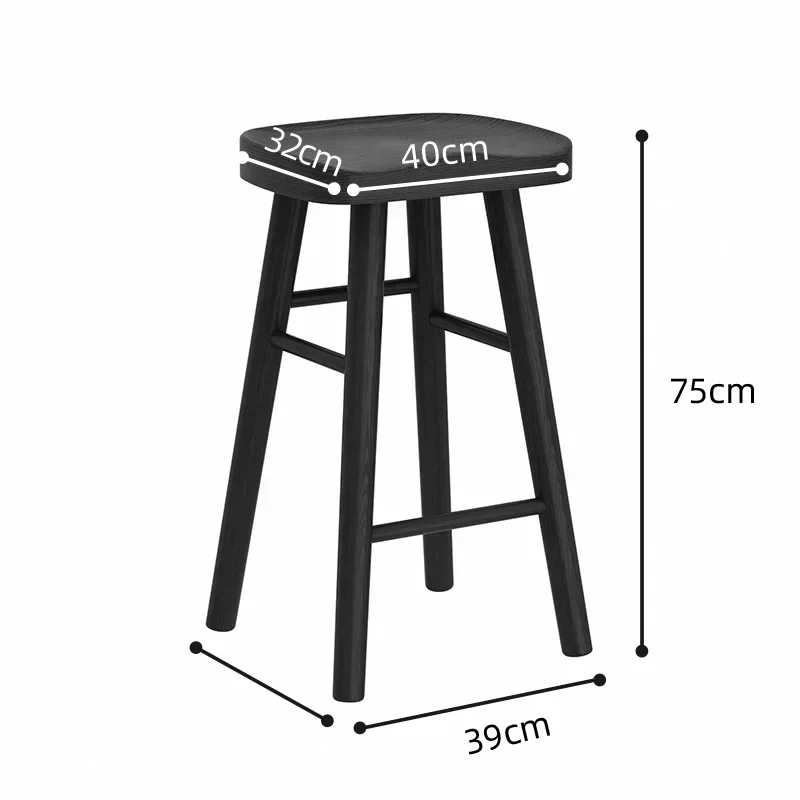 Black Solid Wood Bar Chair: Minimalist Living Room High Chair Wind Log Commercial Cafe Bar Taburete Alto Cocina Bar Furniture
Black Solid Wood Bar Chair: Minimalist Living Room High Chair Wind Log Commercial Cafe Bar Taburete Alto Cocina Bar Furniture