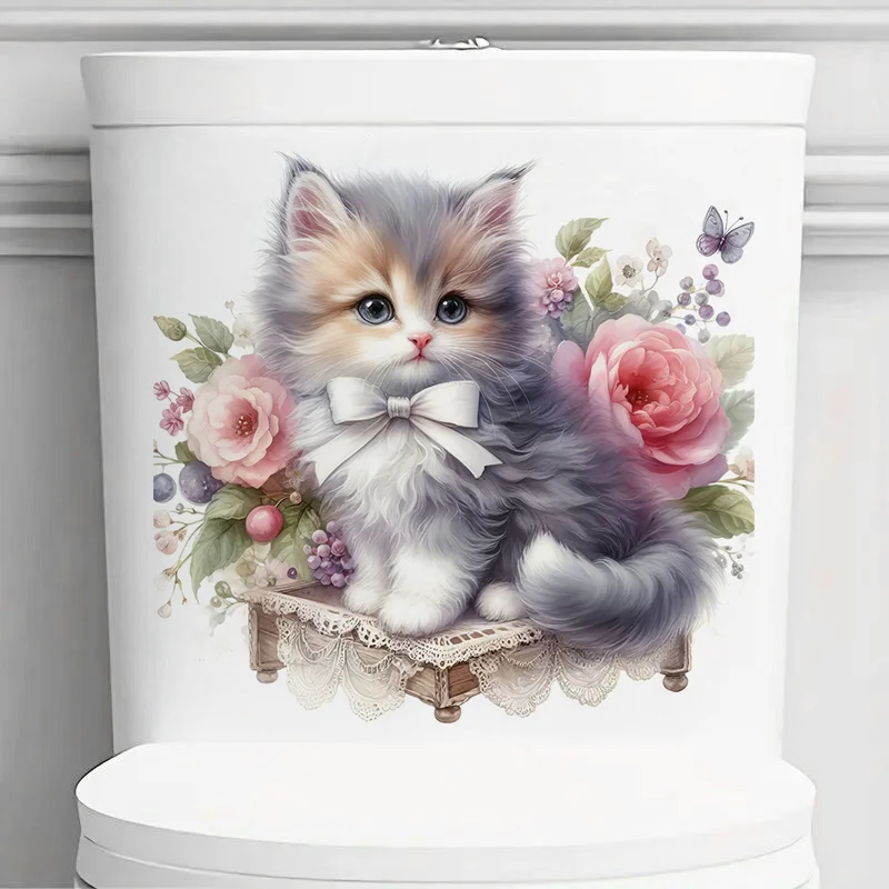 90882# Cute Cartoon Cat Toilet Stickers, Bedroom Entryway Living Room Porch Home Decoration Wall Stickers, Removable Stickers
90882# Cute Cartoon Cat Toilet Stickers, Bedroom Entryway Living Room Porch Home Decoration Wall Stickers, Removable Stickers
