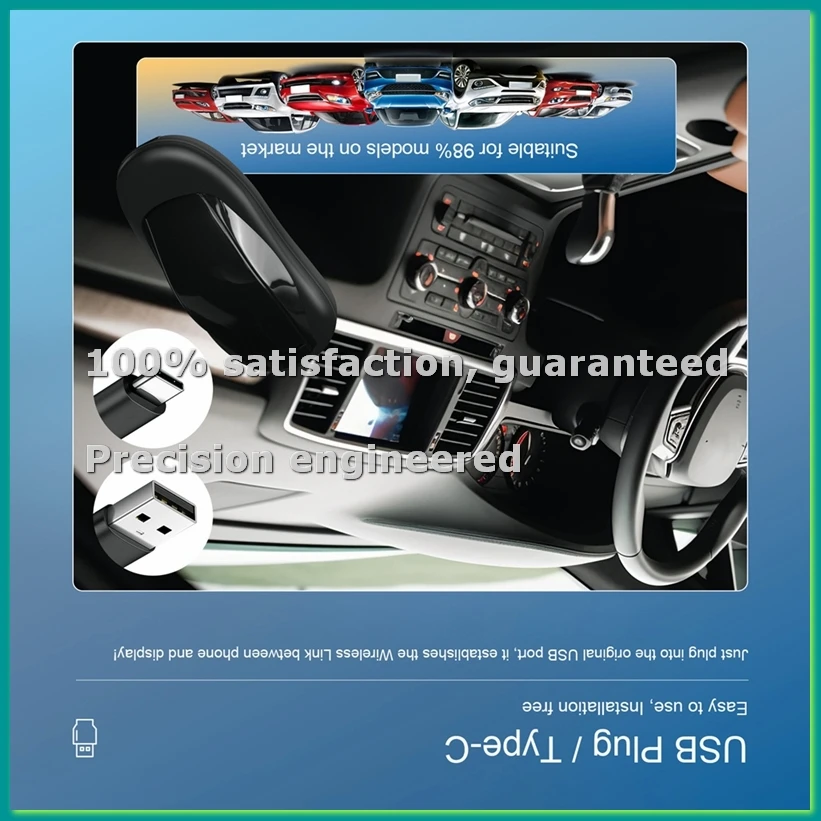 Wireless CarPlay Adapter for IOS Android, Support CarPlay Android Auto 2-in-1 Box , Mirror Link, 2G+32G, Android 13-PZZW
Wireless CarPlay Adapter for IOS Android, Support CarPlay Android Auto 2-in-1 Box , Mirror Link, 2G+32G, Android 13-PZZW