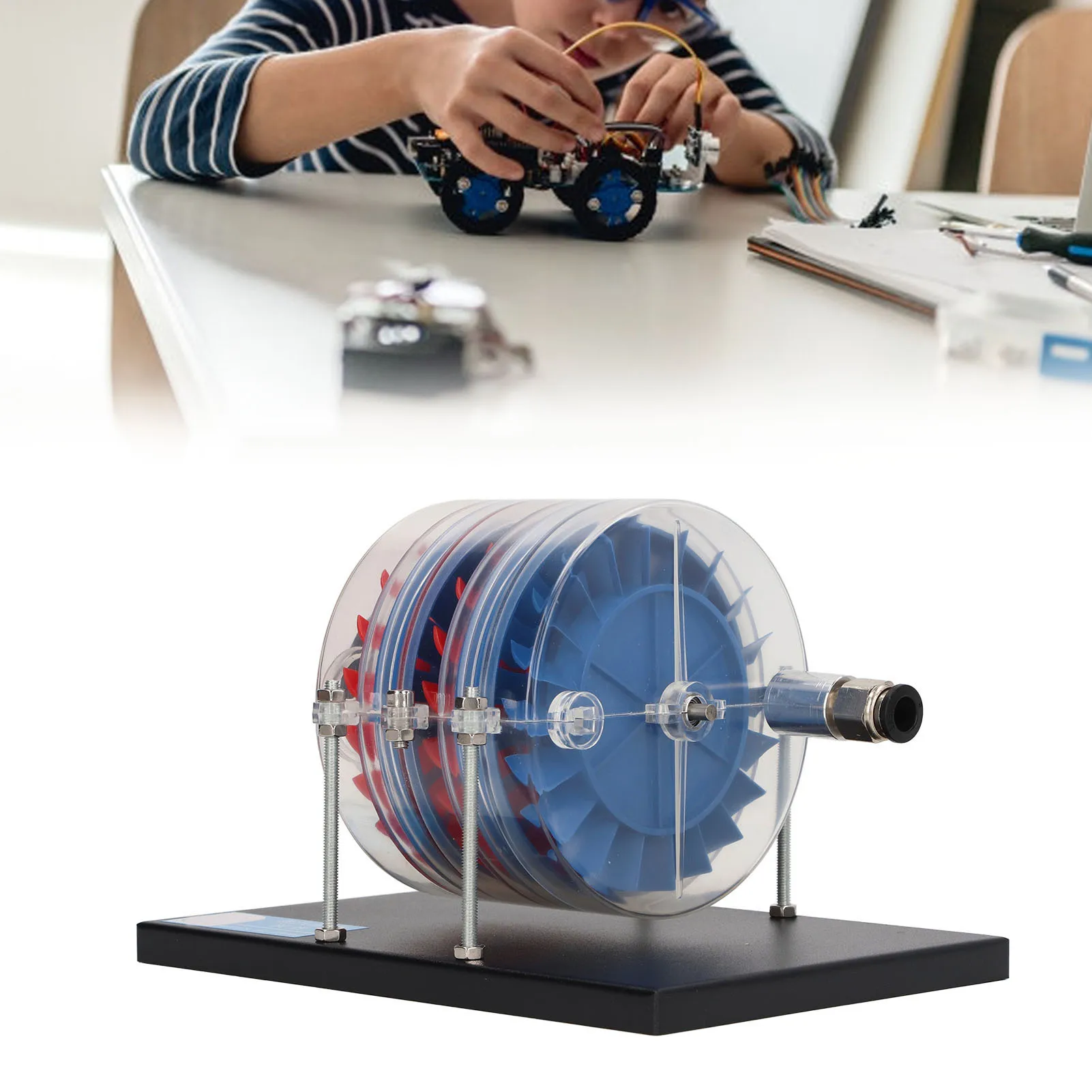 Лабораторная модель паровой турбины Модель паровой турбины Широко применимая многоступенчатая прочная структура для механического обучения
Лабораторная модель паровой турбины Модель паровой турбины Широко применимая многоступенчатая прочная структура для механического обучения