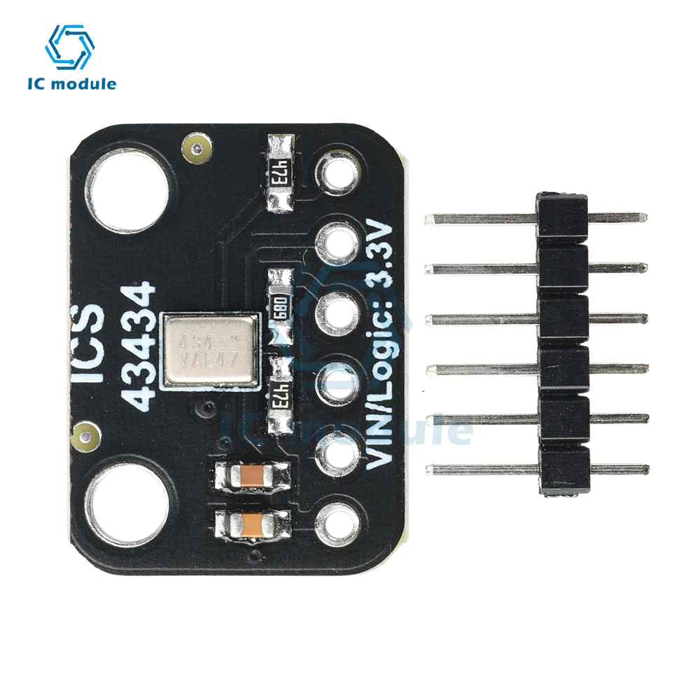 DC 1.5V-3.6V ICS-43434 I2S MEMS Microphone Module Low-Pass Filter Mini Module
DC 1.5V-3.6V ICS-43434 I2S MEMS Microphone Module Low-Pass Filter Mini Module