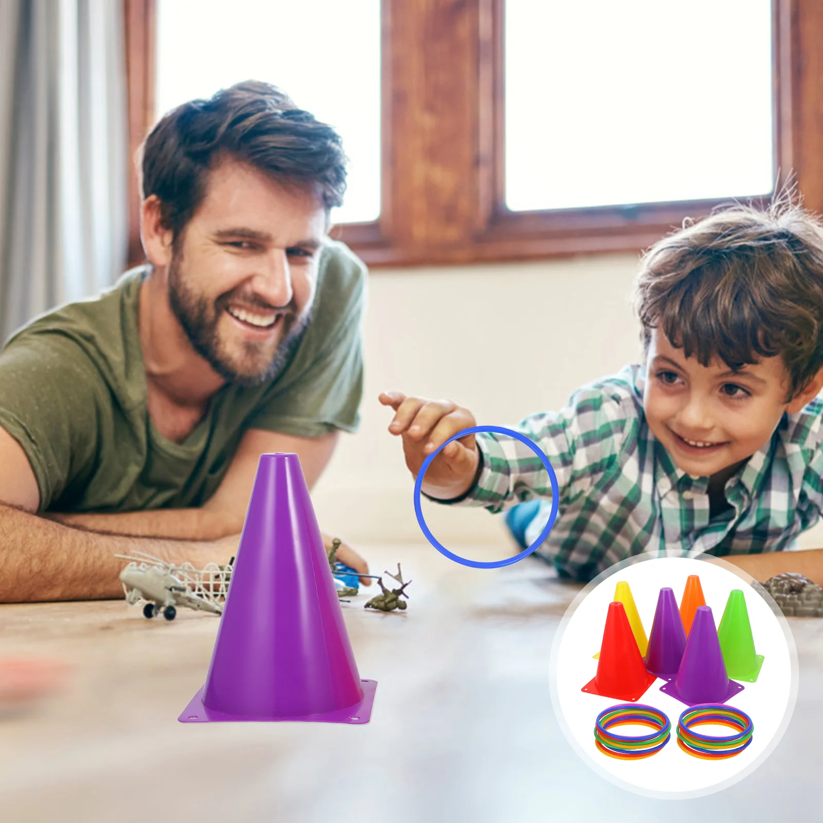 Kids Football Ice Cream Cone Hoop Tossing Game Tool Training Basketball Sports Tools Cones Soccer Child
Kids Football Ice Cream Cone Hoop Tossing Game Tool Training Basketball Sports Tools Cones Soccer Child