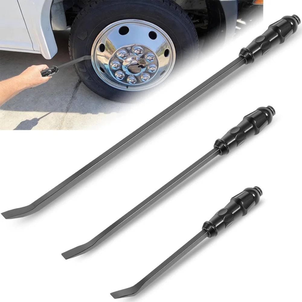 Angled End Handled Pry Bar with Striking Cap Set Steel 3-Piece(12 17 25 in)LSQ42103 Angled Tip Pry Bar Heavy Duty with Padded Ru
Angled End Handled Pry Bar with Striking Cap Set Steel 3-Piece(12 17 25 in)LSQ42103 Angled Tip Pry Bar Heavy Duty with Padded Ru