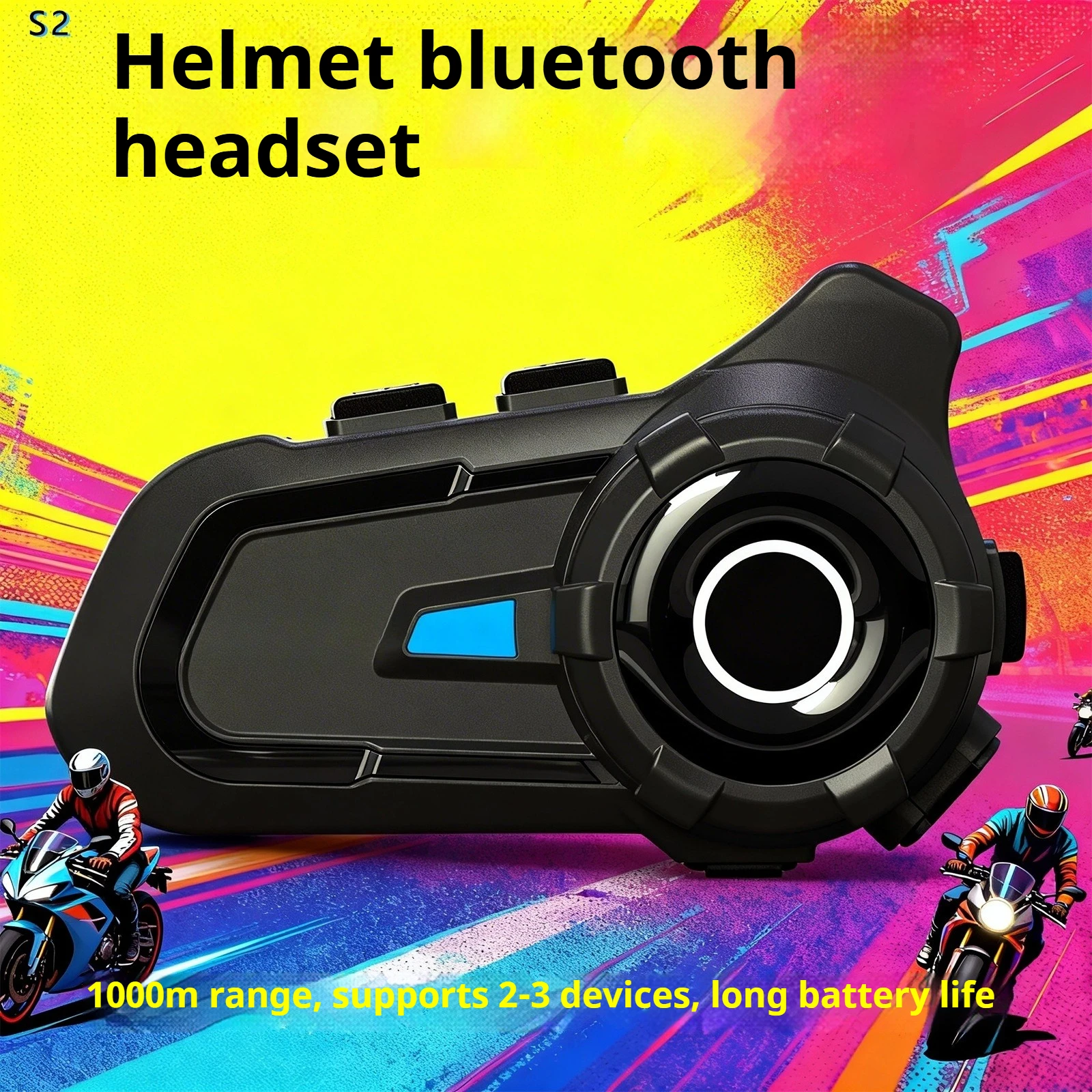 Motorcycle Helmet Bluetooth Headset Riding Headset 2 Person Intercom 1000 Meters Communication Headset
Motorcycle Helmet Bluetooth Headset Riding Headset 2 Person Intercom 1000 Meters Communication Headset