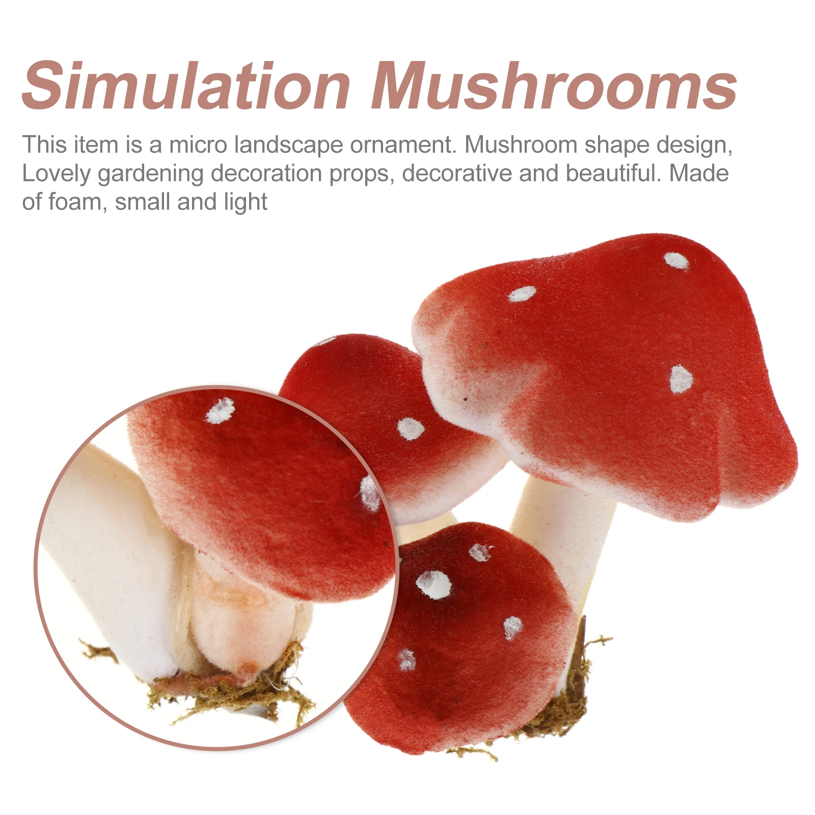6 Pcs Simulated Mushroom Figurines Home Decor Artificial Mushrooms for Foam Suite Statue Faux Crafts Realistic
6 Pcs Simulated Mushroom Figurines Home Decor Artificial Mushrooms for Foam Suite Statue Faux Crafts Realistic