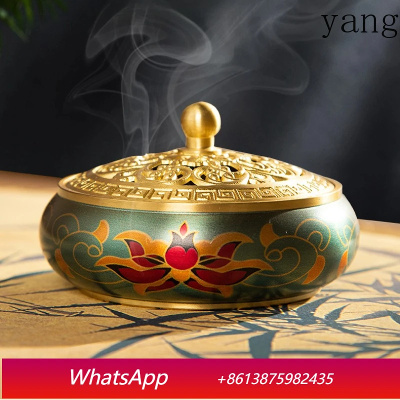 LTT painted copper incense burner pure brass incense burner household indoor plate incense burner
LTT painted copper incense burner pure brass incense burner household indoor plate incense burner