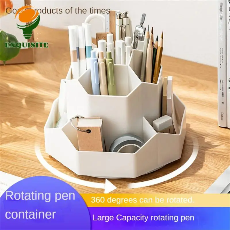 Pen Holder Large Capacity Office Supplies Luxury Upgraded Student Plastic Rotating Storage Box Storage Box Desktop 
Pen Holder Large Capacity Office Supplies Luxury Upgraded Student Plastic Rotating Storage Box Storage Box Desktop