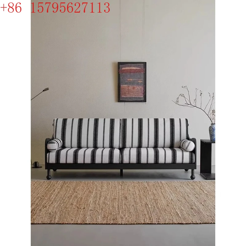 Retro solid wood fabric sofa living room straight row cotton and linen removable sofa FT
Retro solid wood fabric sofa living room straight row cotton and linen removable sofa FT