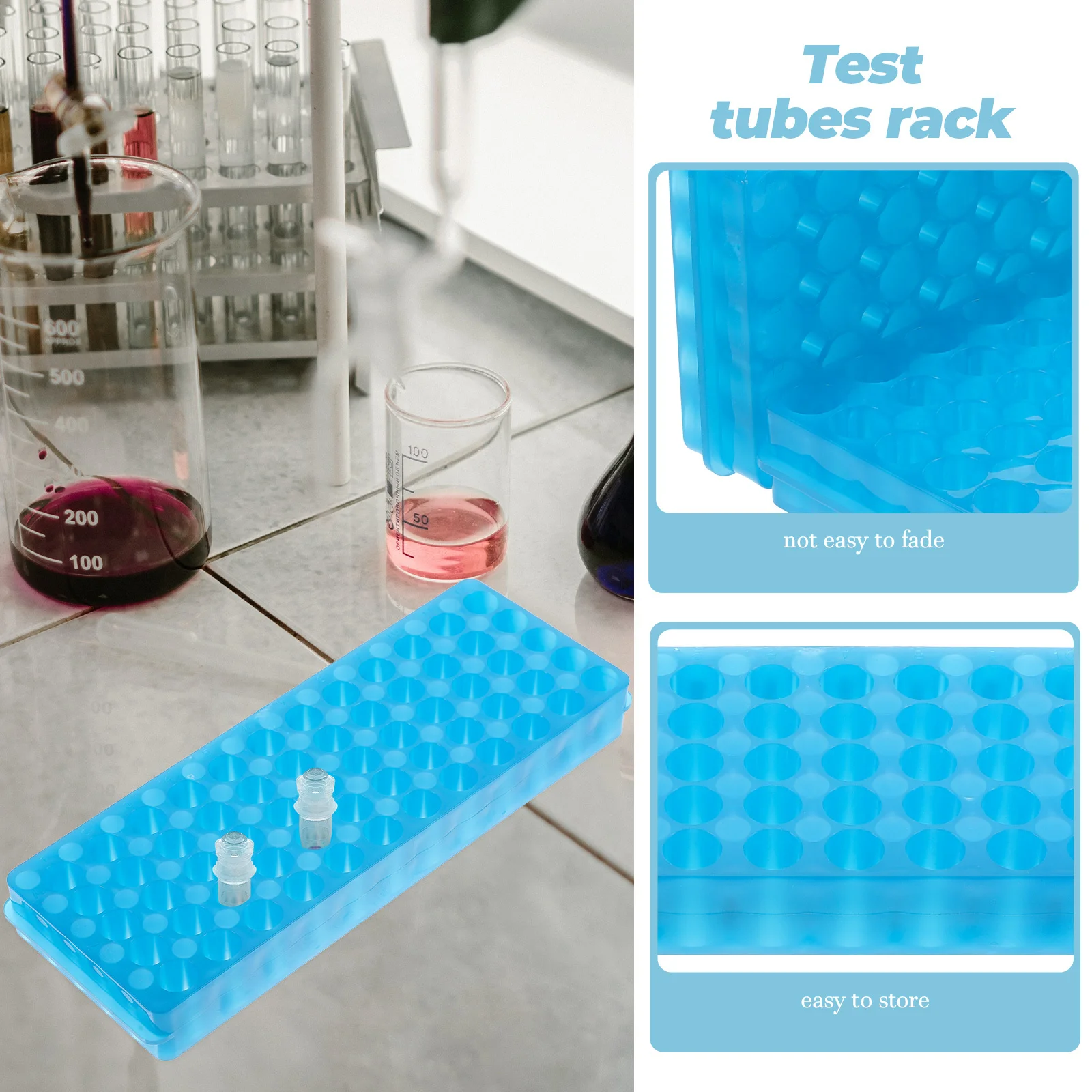 2pcs Centrifuge Rack 60 Holes Plastic Test Tube Holder Reusable Laboratory Tube Organizer For Sample Storage Testing Tubes Rack
2pcs Centrifuge Rack 60 Holes Plastic Test Tube Holder Reusable Laboratory Tube Organizer For Sample Storage Testing Tubes Rack